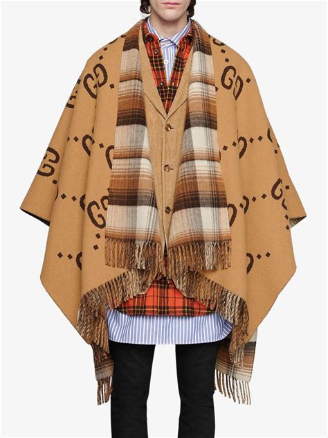 womens gucci cape|Gucci poncho women's.